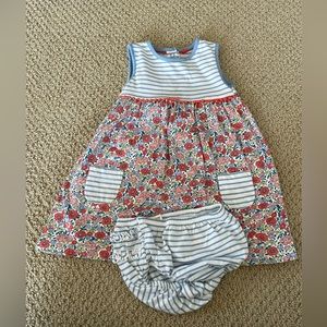 Baby Boden floral cotton dress
